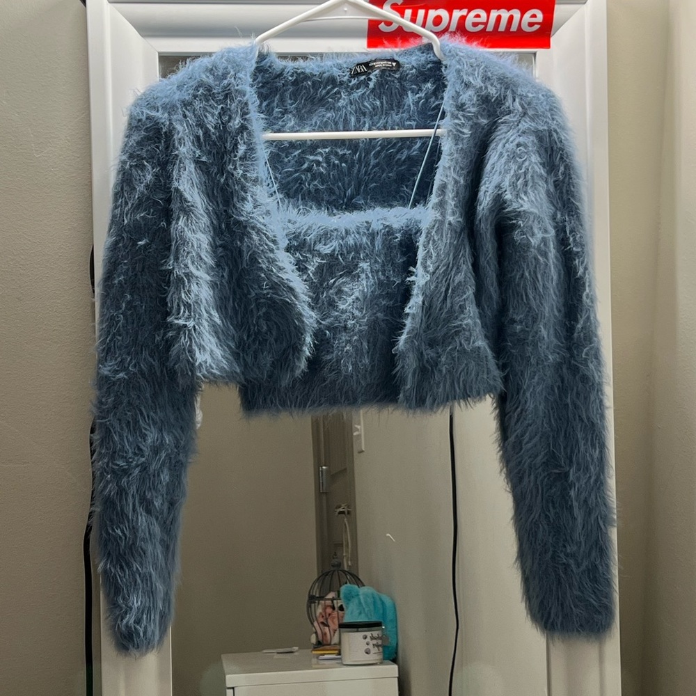 Zara blue twin set. Size S